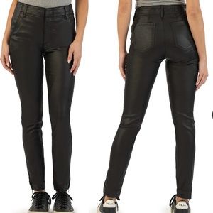 KUT From The Kloth Reese Zip Hem Coated Pants. NWOT. Size 2